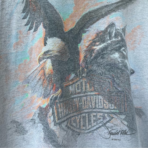 Vintage 1995 Harley Davidson Long Sleeve Shirt, Size Medium - Picture 2 of 10